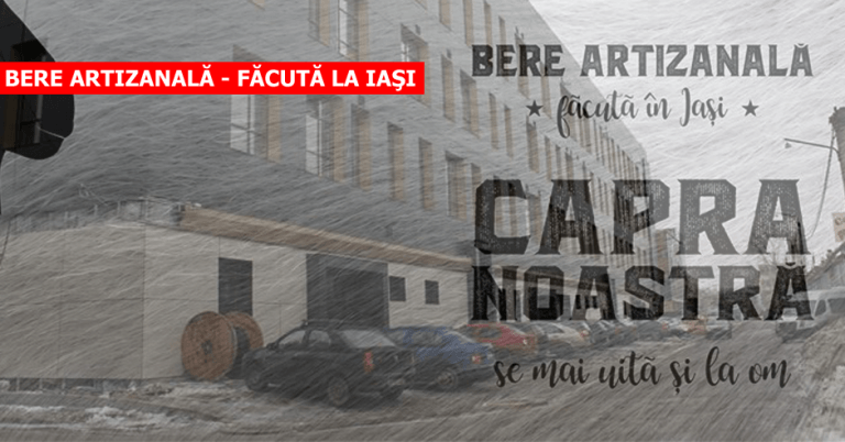 Bere artizanală Capra Noastră, după rețetă belgiană, produsă la Iași