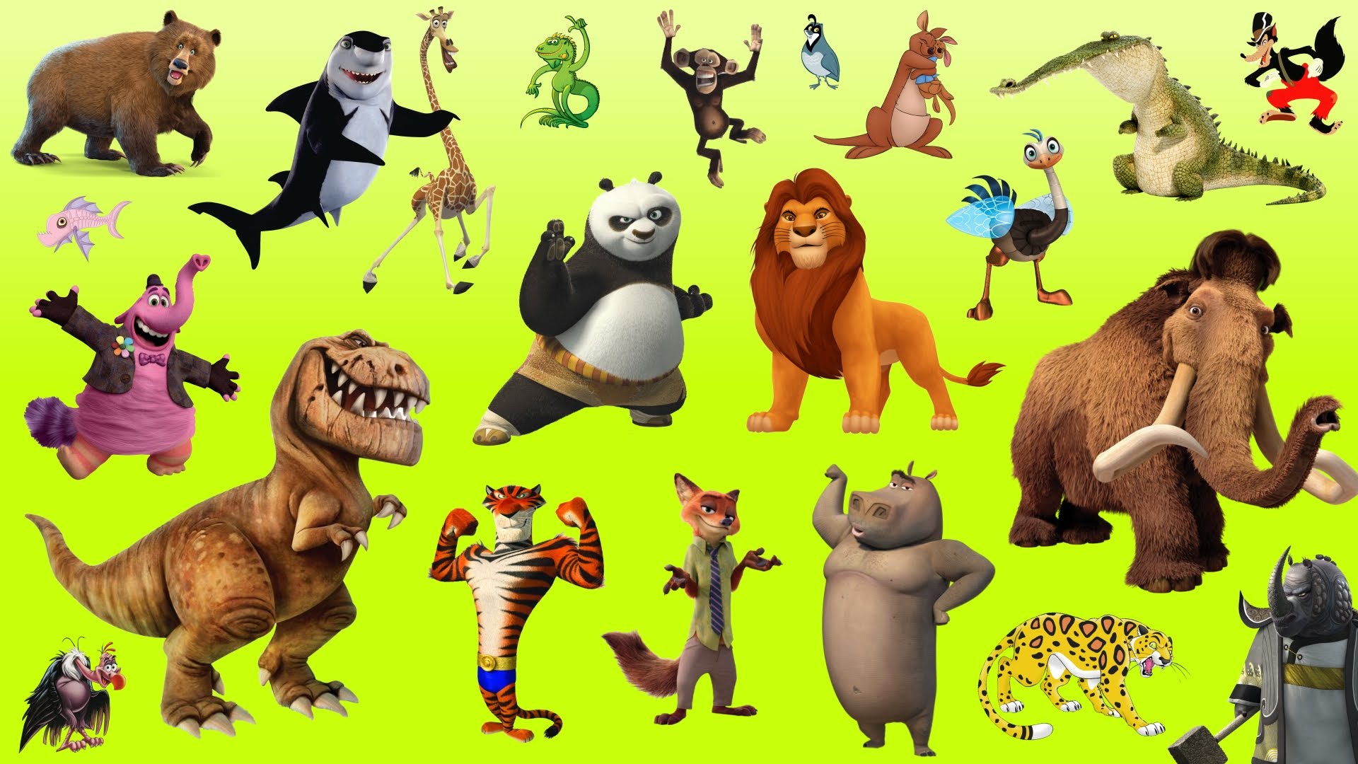 Wild wordwall. Животные картинки для детей. Картина Wild animals. Мультяшные животные в реале. Животные главных героев.