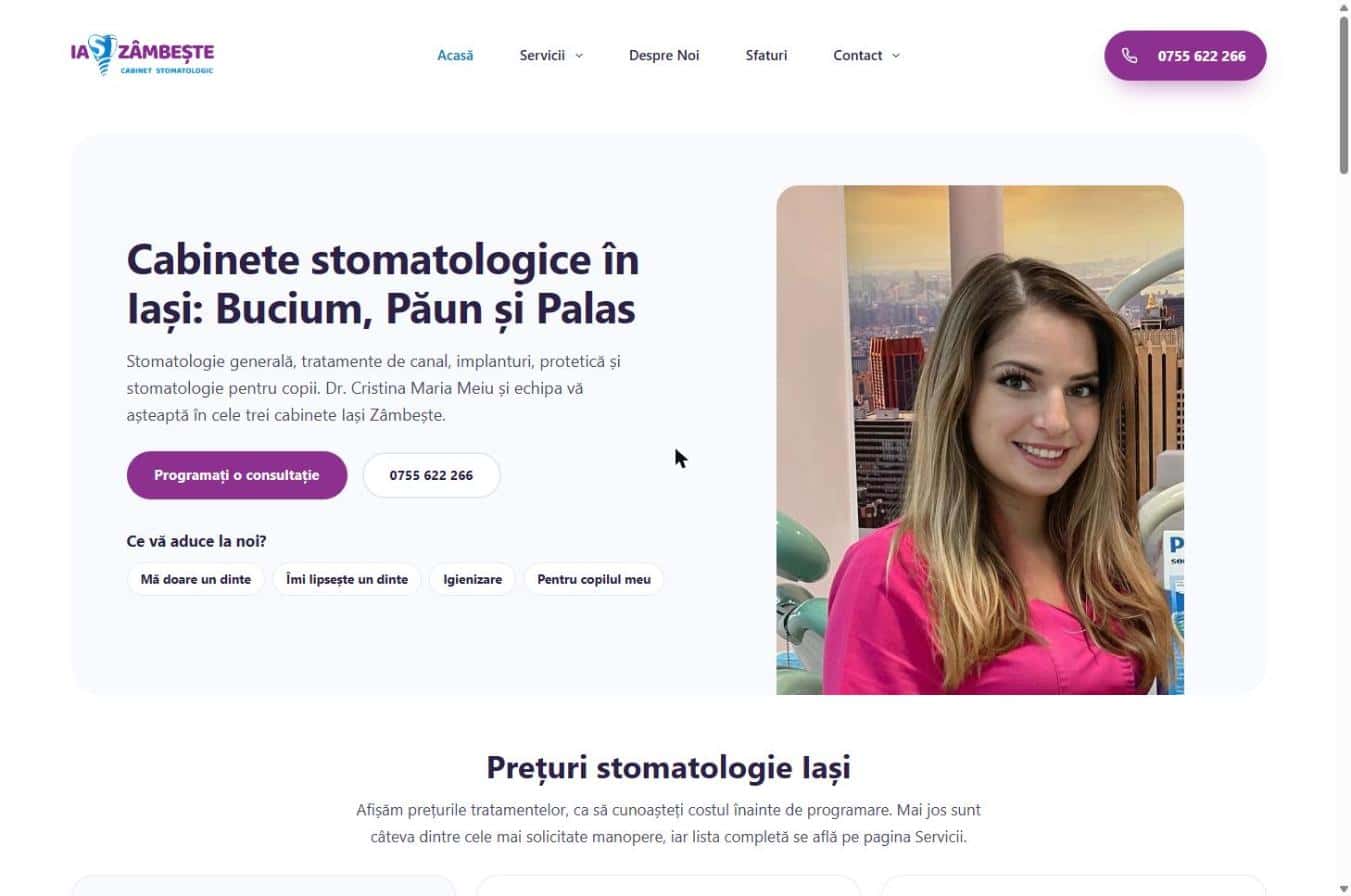 Site făcut de noi: Iași Zâmbește